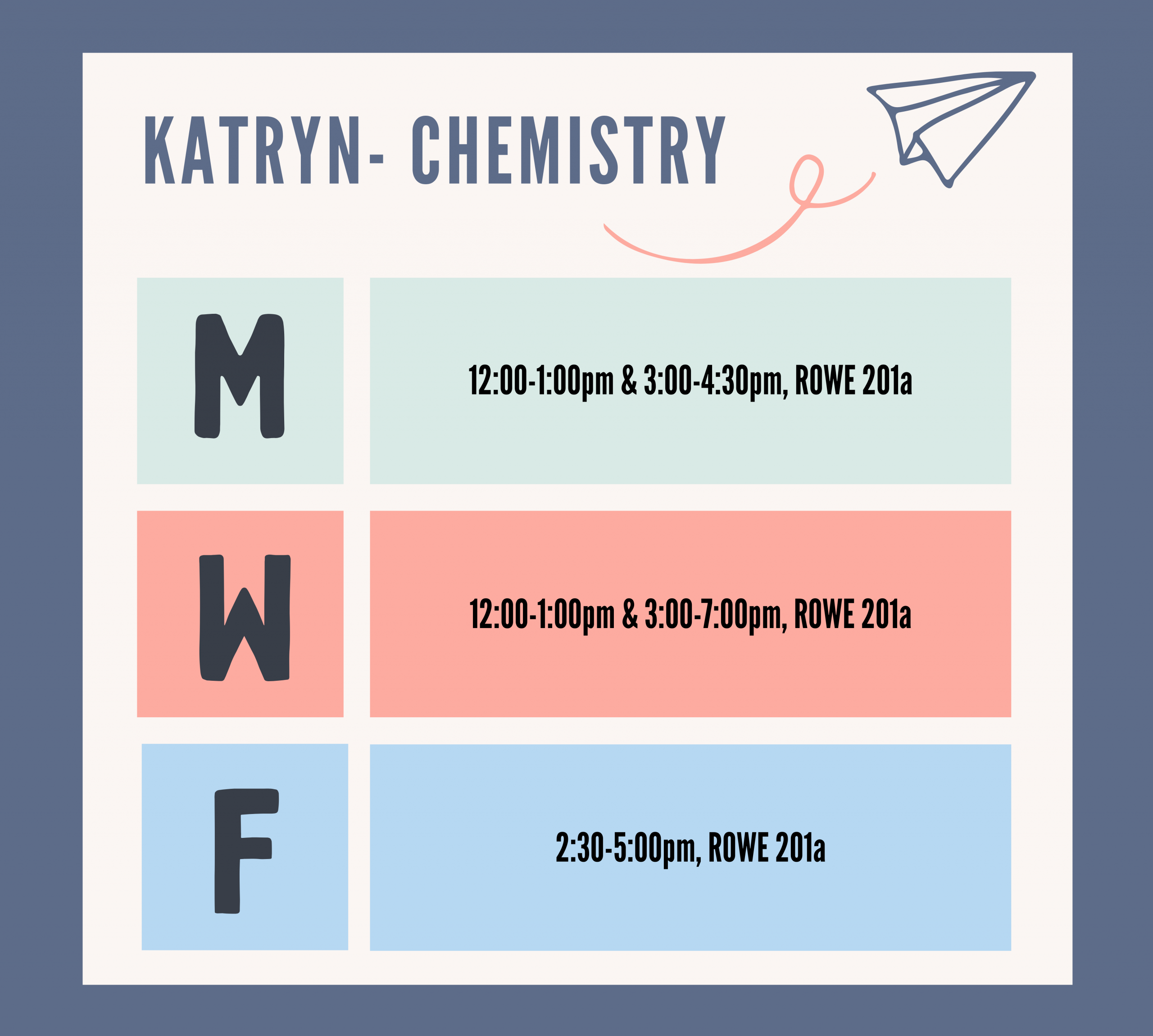 Katryn Schedule